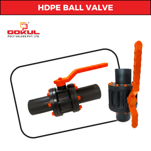 Hdpe Electrofusion Ball Valve - Hdpe Material, Size 40mm To 110mm, Color Black | Flange Connection, Medium Pressure, Industrial Water Line Usage