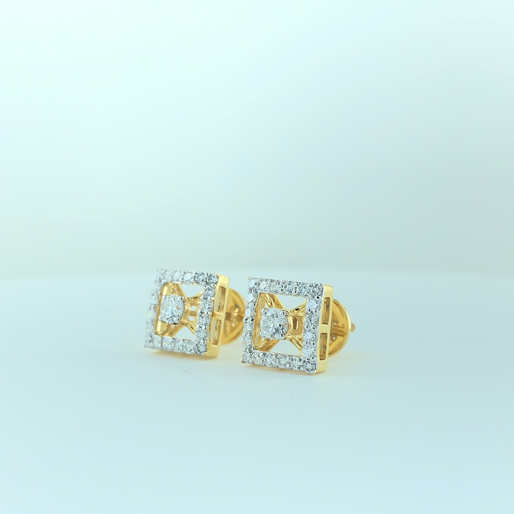 Stunning Leafy Natural Diamond Marquise Pendant & Stud Earrings