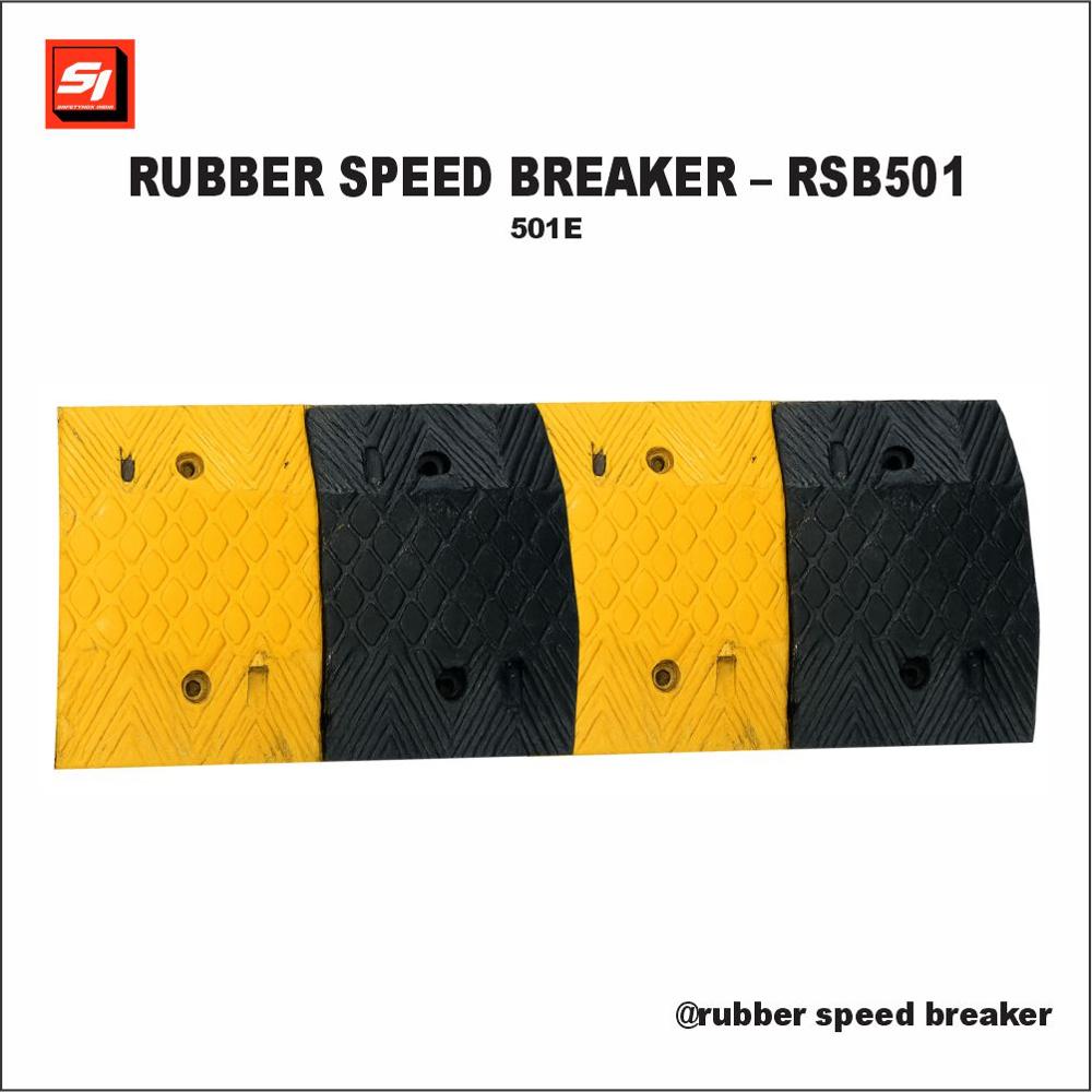 Rubber Speed Breaker - 501e - Color: Yellow And Black
