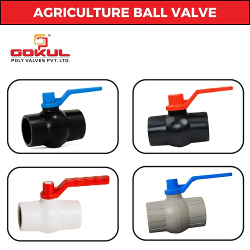 Pp Union Threaded Ball Valve - Pp Material, Size 15 Mm To 100 Mm, Color Black & Gray | Weather Proof, Easy To Clean, Breakage Resistant, Leakage Proof