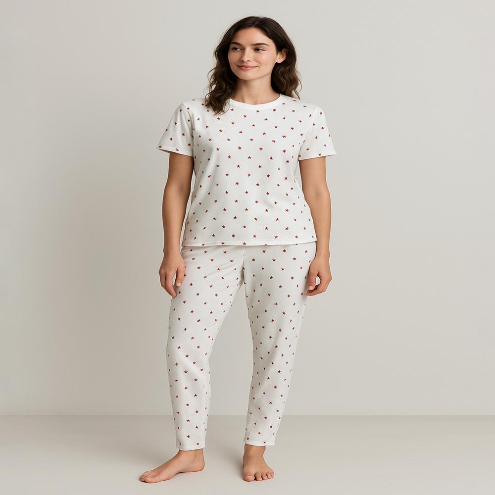 W13315 PRIMARK Ladies Printed Pyjama Set