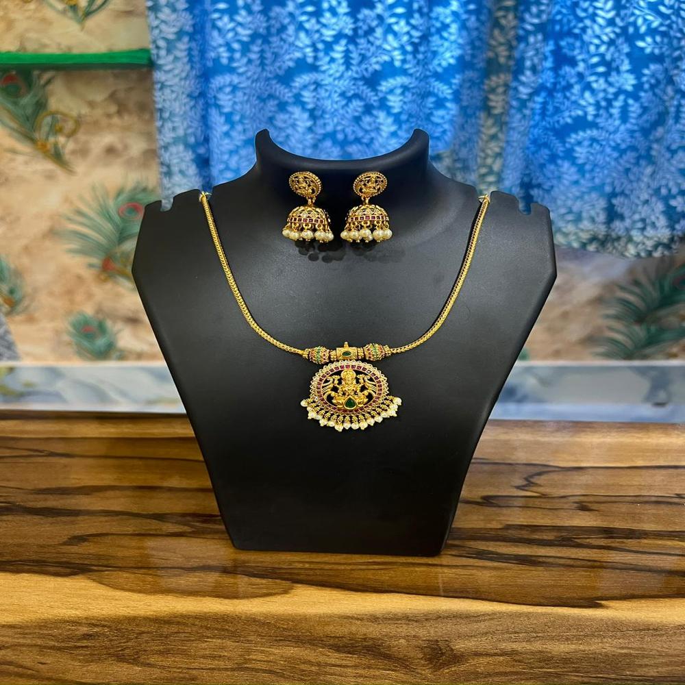 Lakshmi Prasanna Pearl Drop Necklace Set