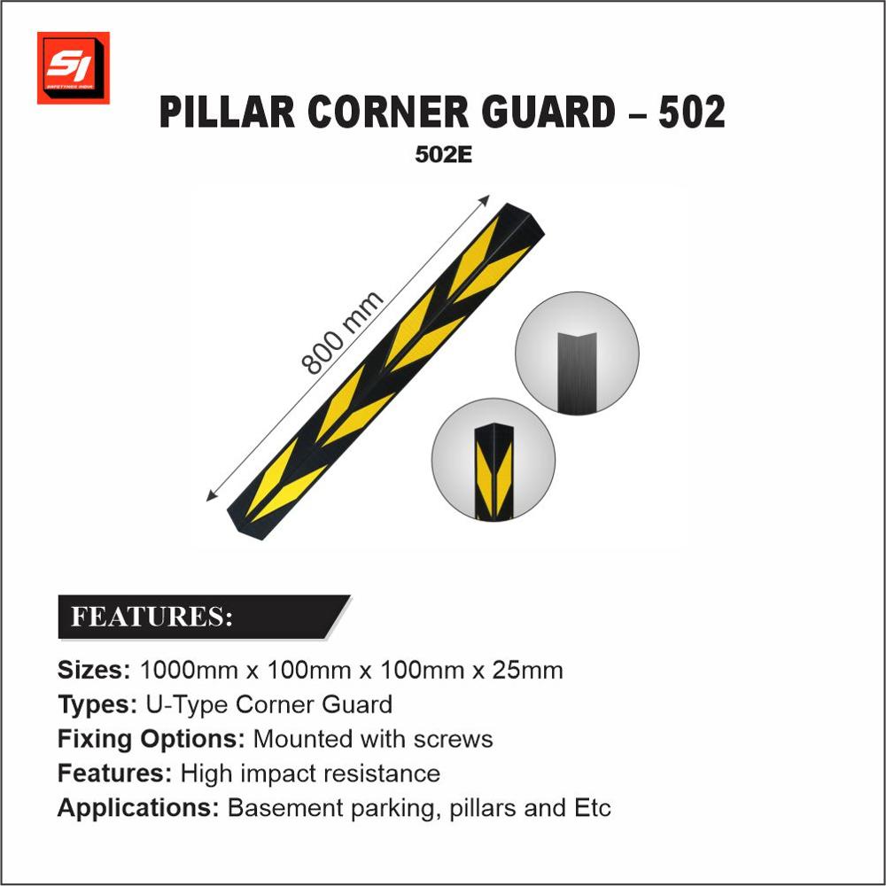 Pillar Corner Guards - 502e - Color: Yellow And Black