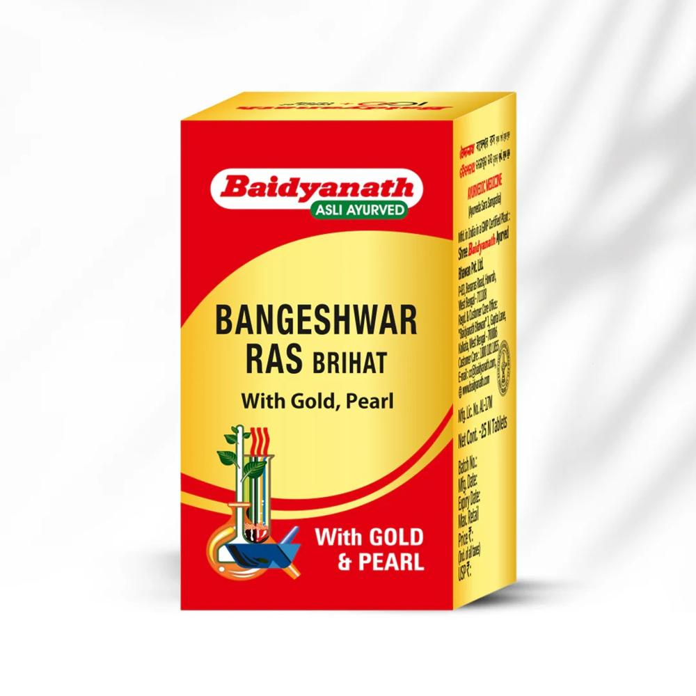Baidyanath Bangeshwar Ras Brihat 25 Tablets - Age Group: For Adults