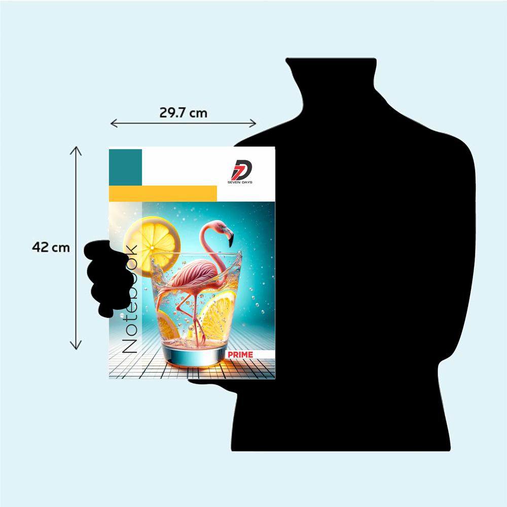 CTC English Notebook 240 Pages | Four Line English Copy | Extra-High Capacity Exercise Book | Prime Series School Stationery | Bulk Four Line Mega Notebook 