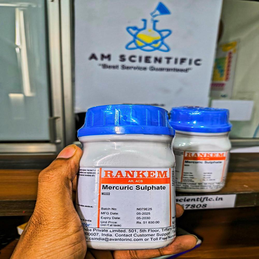 Mercuric sulfate AR ACS 100g Rankem