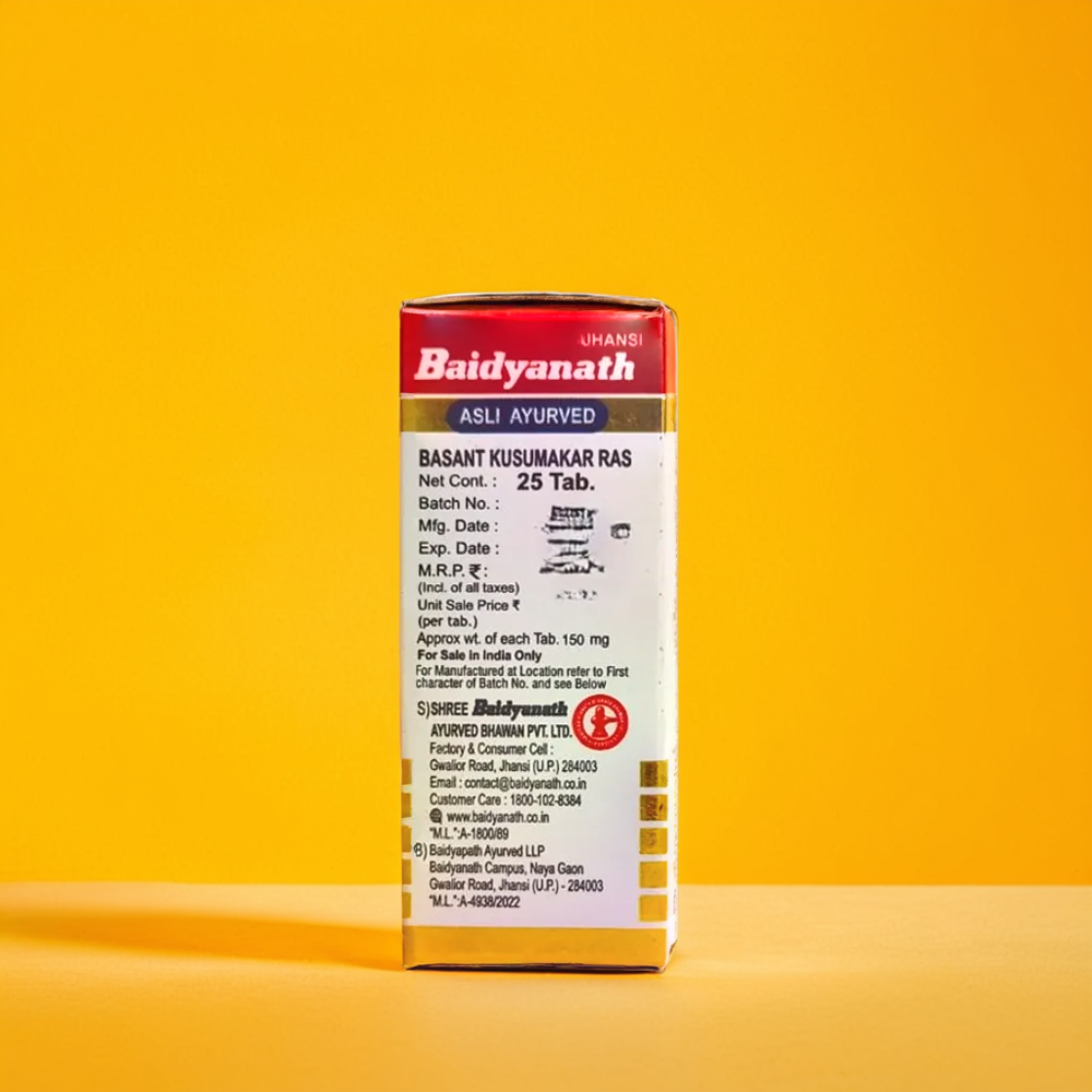 Baidyanath Basant Kusumakar Ras Gold 25 Tablets