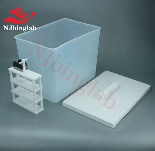 PFA Acid Cleaning Tank 15L, with PTFE Cover for Wafer Cleaning