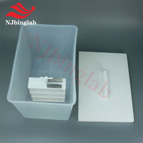 PFA Acid Cleaning Tank 15L, with PTFE Cover for Wafer Cleaning