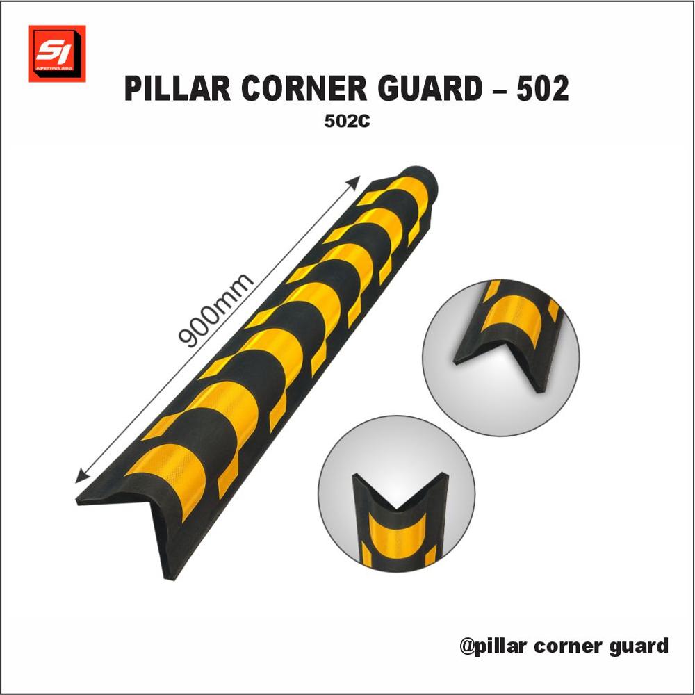 Pillar Corner Guard - 502c - Color: Black And Yellow