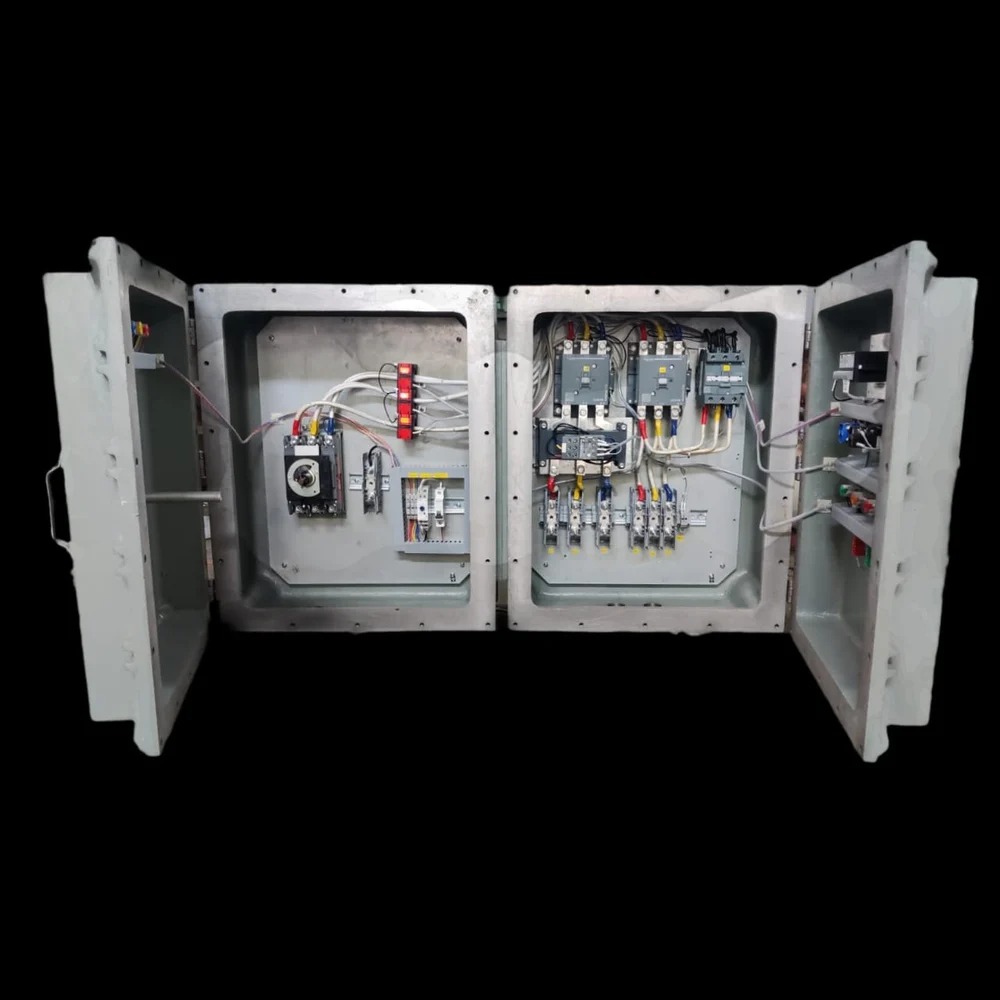 Flameproof Control Panels - Mild Steel, Grey Surface Finish, 415 Volt, Three Phase, 50-60 Hertz | Industrial Application, 1 Year Warranty, Good Quality