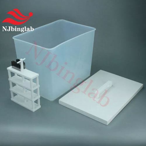 Pfa Acid Cleaning Tank 15l, With Ptfe Cover For Wafer Cleaning