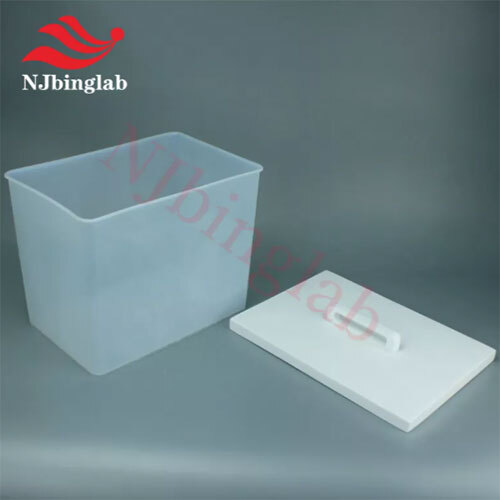 Pfa Acid Cleaning Tank 15l, With Ptfe Cover For Wafer Cleaning