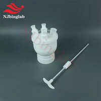 Ptfe Round Bottom Flask, 1000ml With 4 Neck Sealed Stirring Paddle - Type: [