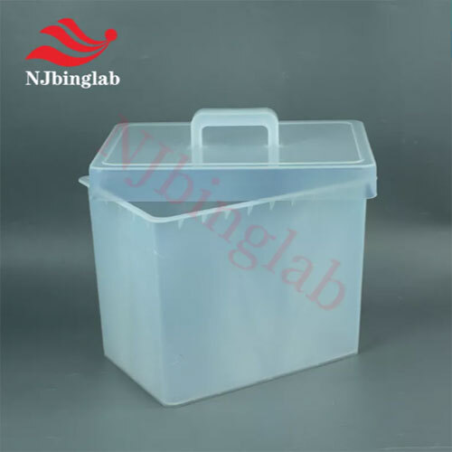 PFA Acid Cleaning Tank, 15L with Cover for Semiconductor Wafer Cleaning