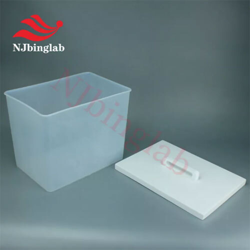 PFA Acid Cleaning Tank 15L, With PTFE Cover For Wafer Cleaning