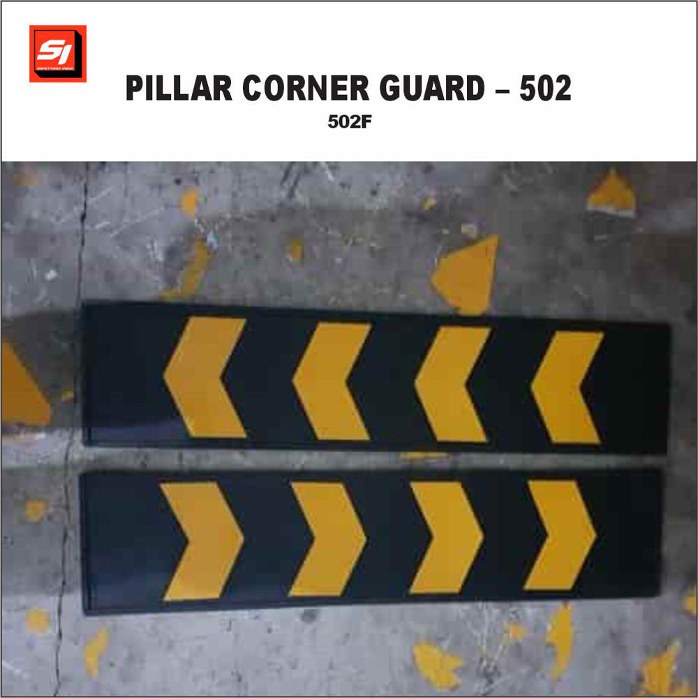 Rubber Wall Guard - 502f - Color: Black And Yellow