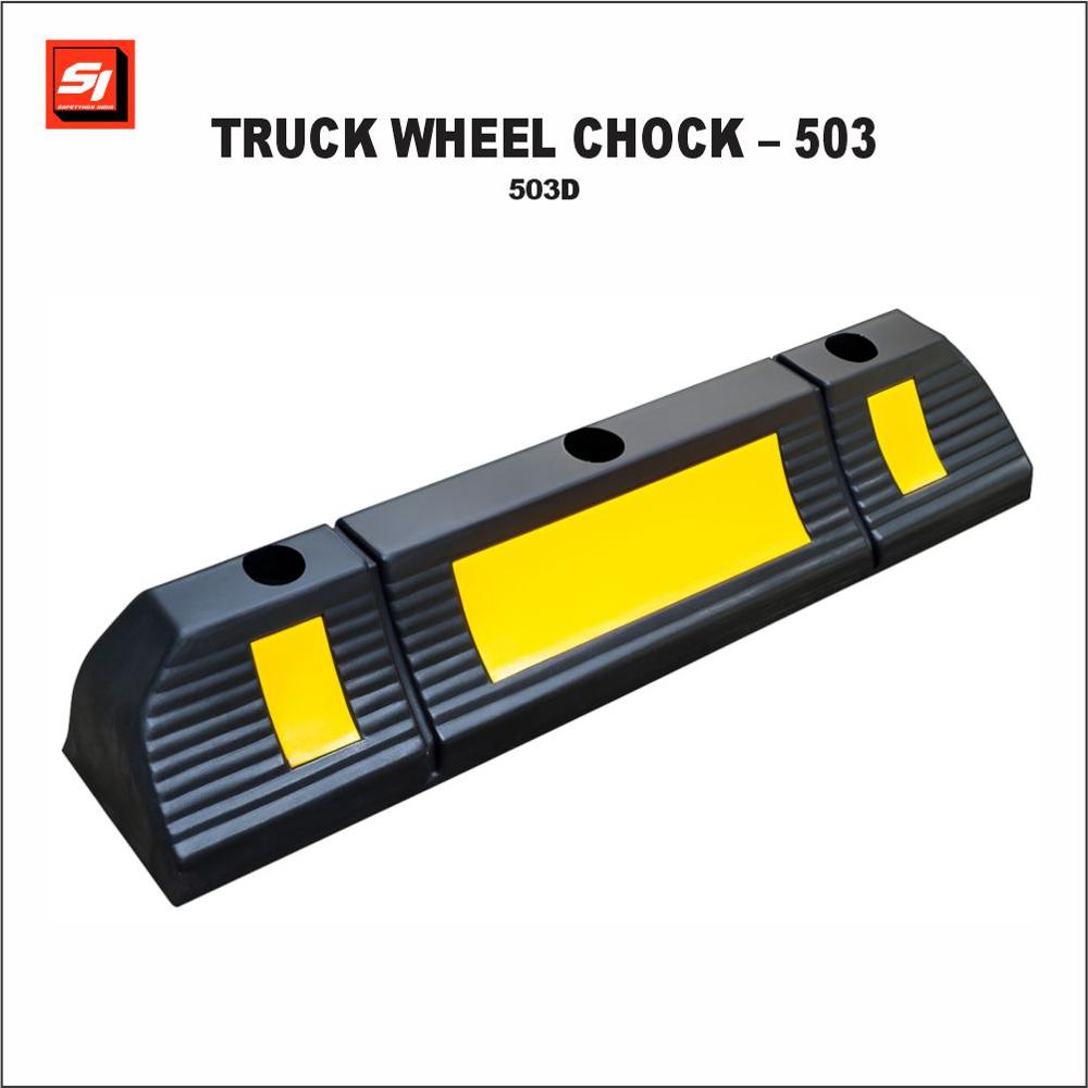 Rubber Parking Block - 503d - Color: Black And Yellow