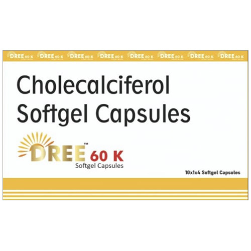 DREE 60K Contains Cholecalciferol 60000 IU Softgel Capsules