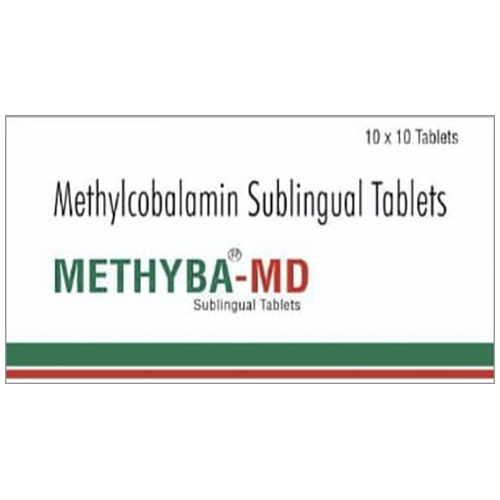 METHYBA MD CONTAINS Methylcobalamin 1500mcg Sublingual Tablets