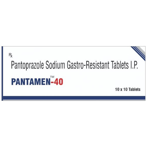 PANTAMEN 40 TABLET Contains Pantoprazole Sodium 40mg Gastro-Resistant Tablets IP