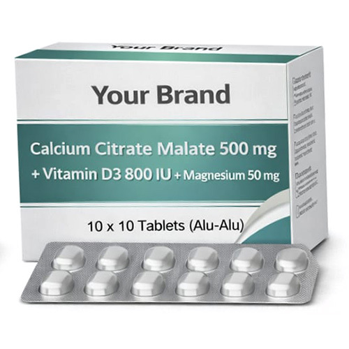 Calcium Citrate Malate 500 mg Plus Vitamin D3 800 IU Plus Magnesium 50 mg