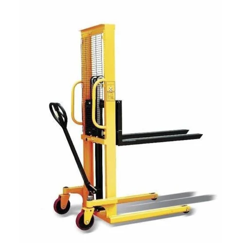 Manual Pallet Stacker - Color: Yellow
