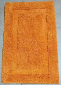 Cotton Deluxe Yellow Bath Mat