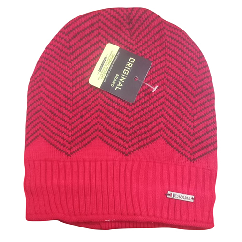 Mens Red Woolen Caps
