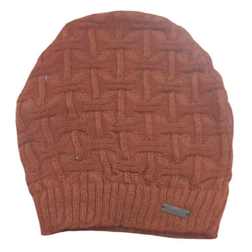 Mens Brown Woolen Caps