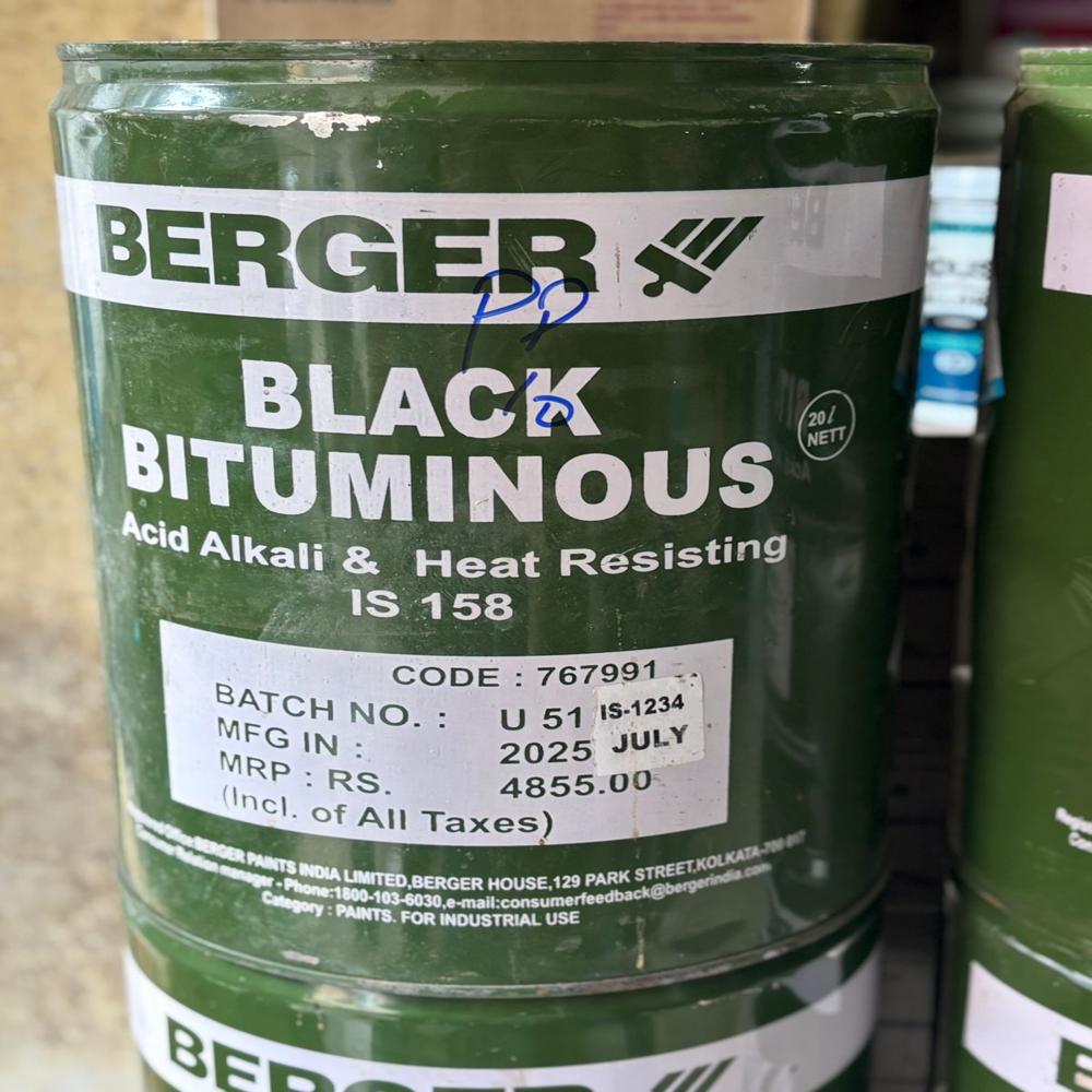 Berger Black Bituminous Paint Is 158 - Physical Form: Liquid