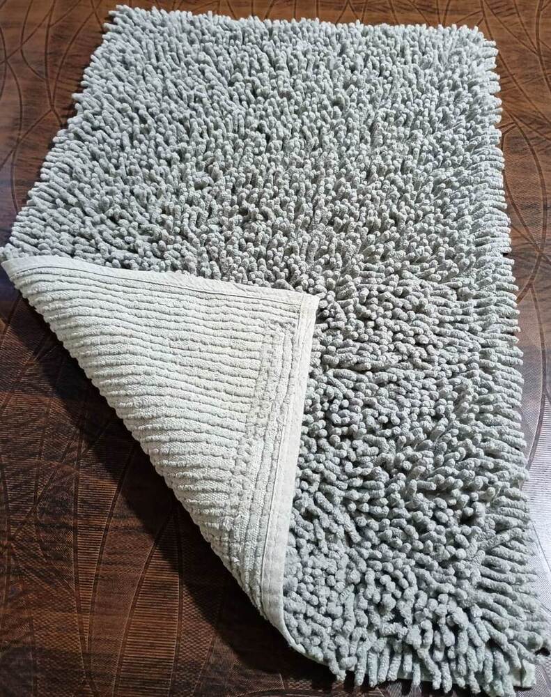 Chenille Bath Rugs - GREY