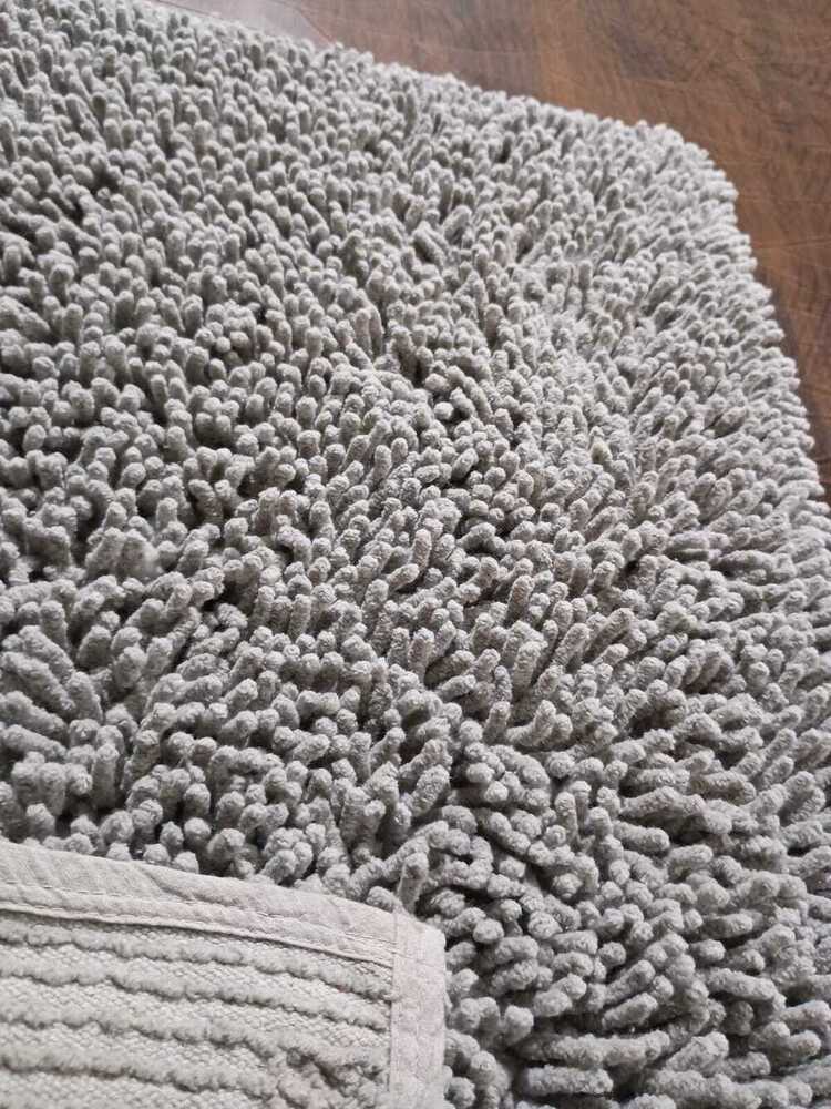 Chenille Bath Rugs - GREY