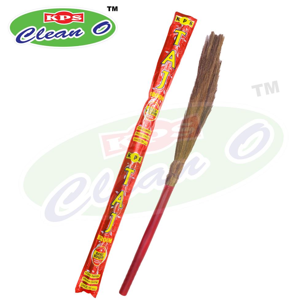 GOLD ROUND AND V GRASS BROOM