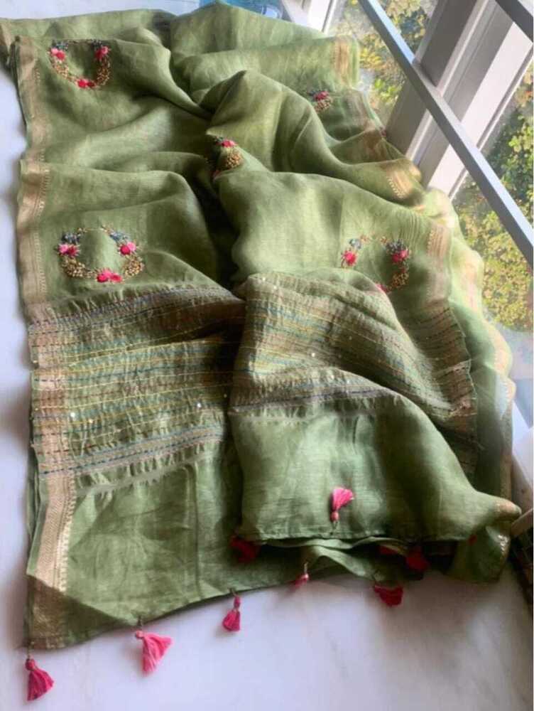 Kota Linen Silk Saree