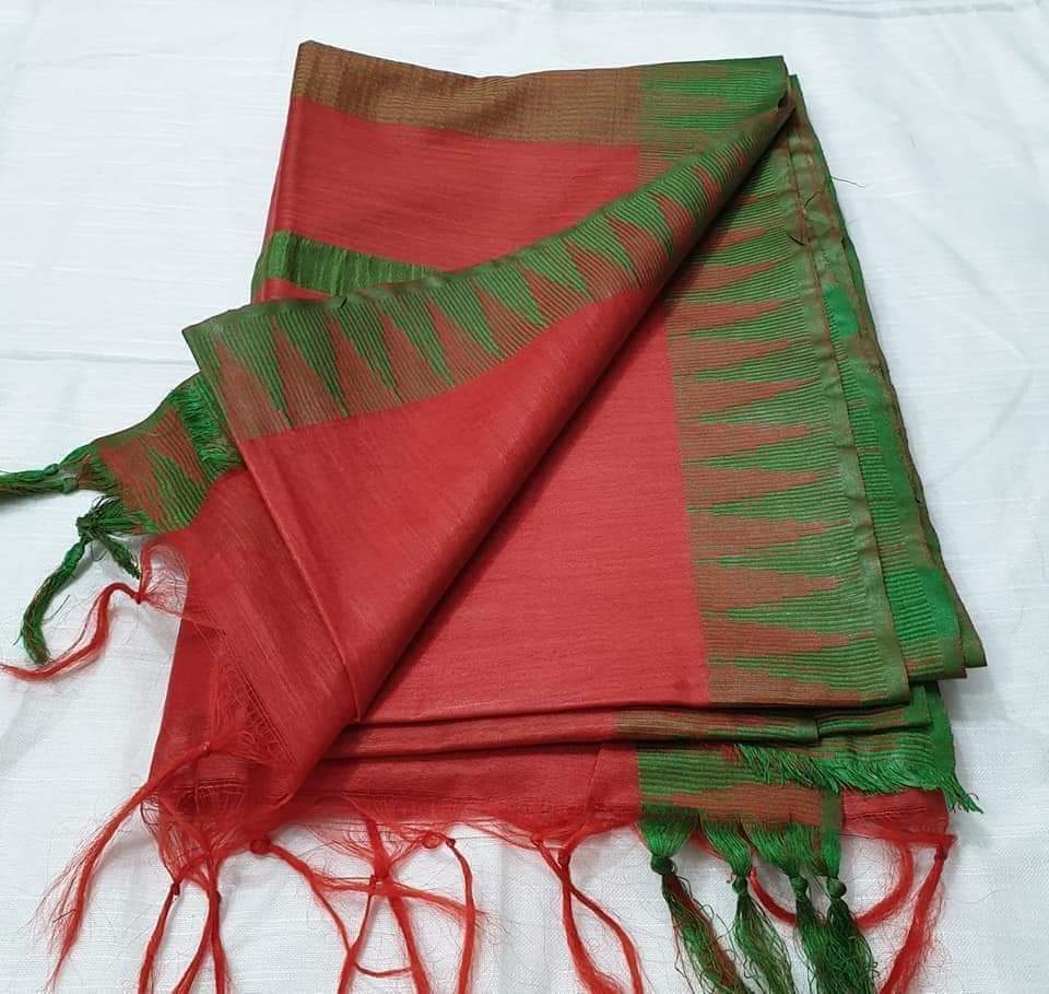 Kota Staple Temple Border Saree