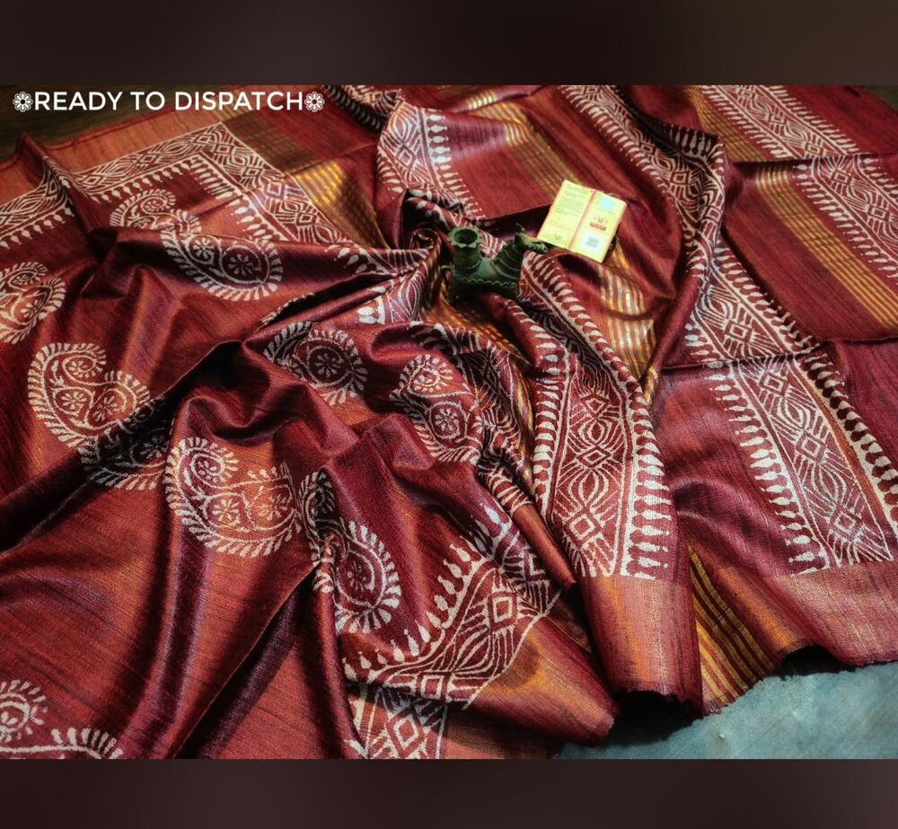 Pure Tushar By Ghicha Printed Silk Saree