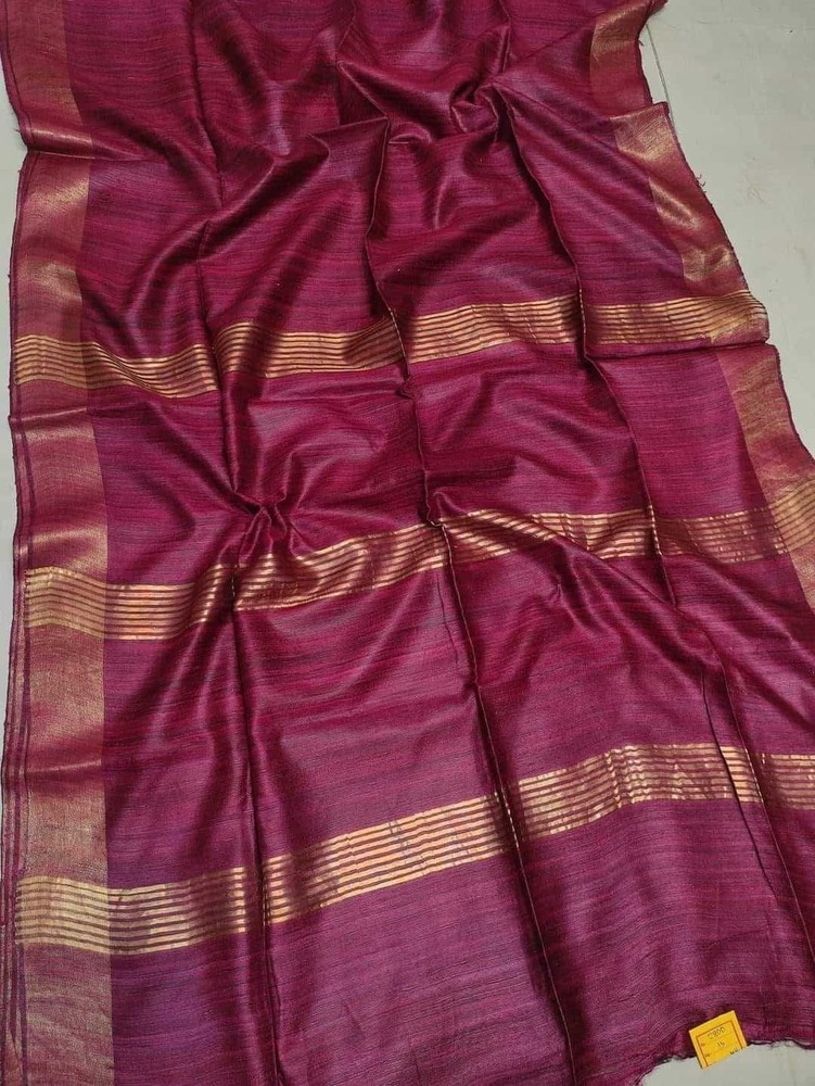 Pure Tushar By Ghicha Zari Border Silk Saree