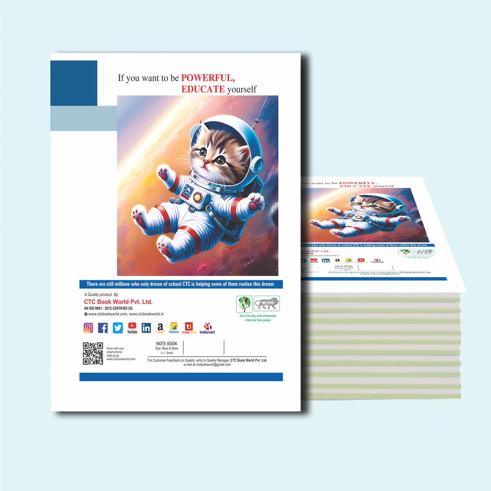 CTC 5-Line Notebook 240 Pages | Handwriting & Calligraphy Practice Copy | Maximum Capacity Exercise Book | Prime Series Foundation Stationery | Bulk 5-Line Writing Notebook