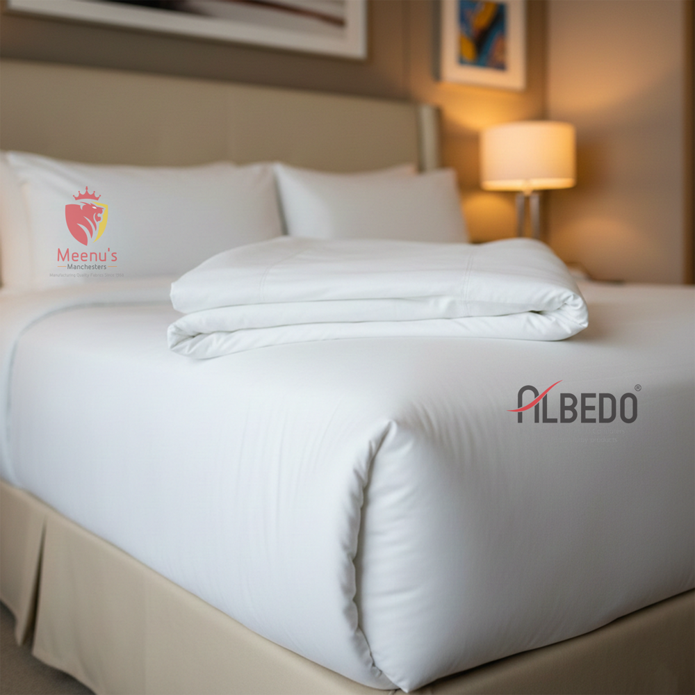 White Plain Percale Duvet Cover