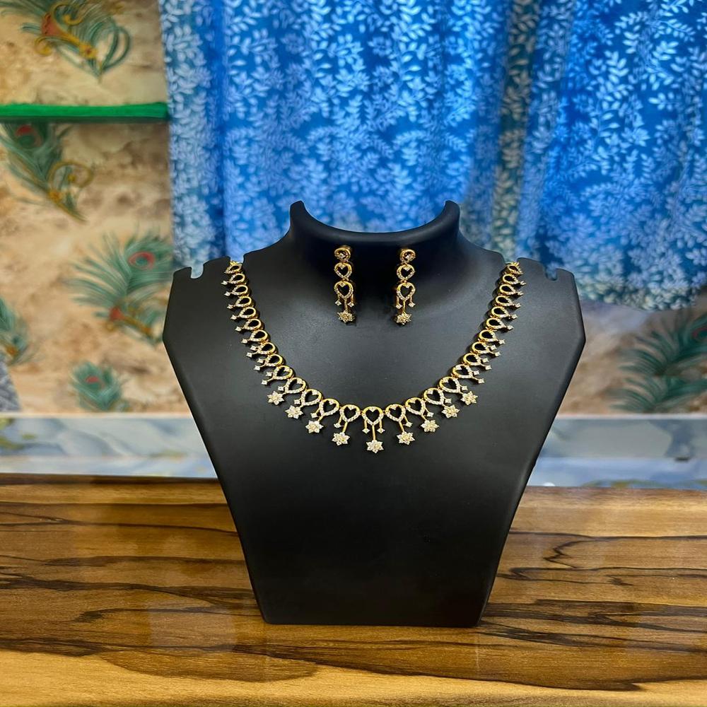 Swarnika Floral Cascade Necklace Set