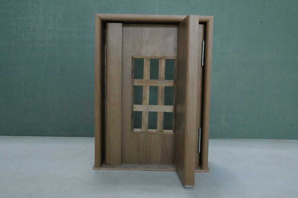 Solid Wooden Door - Color: Brown