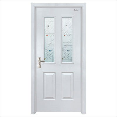 White Wood Glass Doors