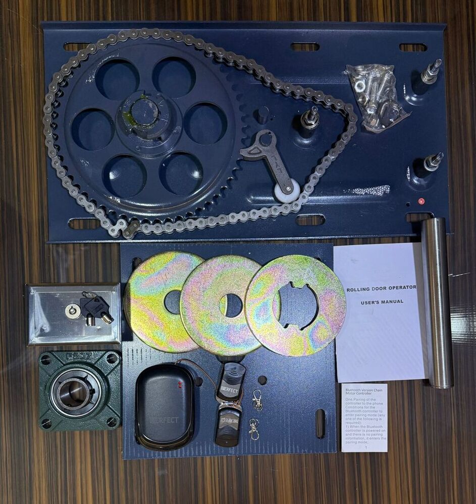 Perfect Rolling Shutter Motor 600kg - Color: Silver