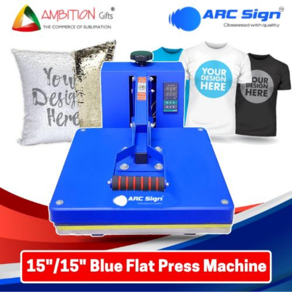 Blue Color Flat Press Machine With Coating