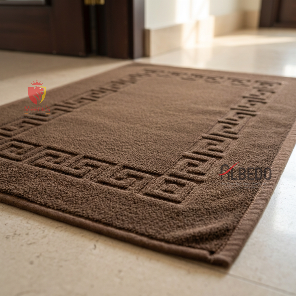 Hotel Brown Cotton Mat Towel