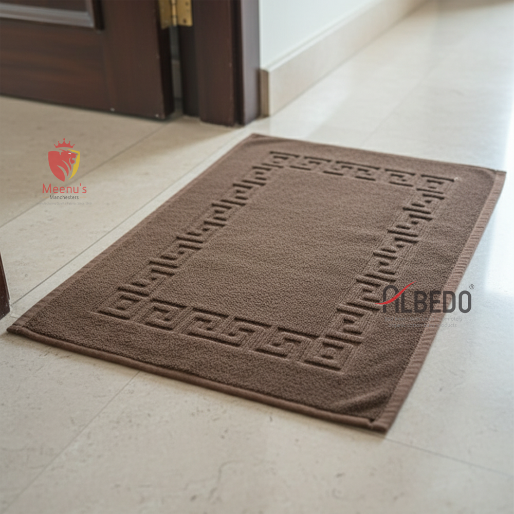 Hotel Brown Cotton Mat Towel