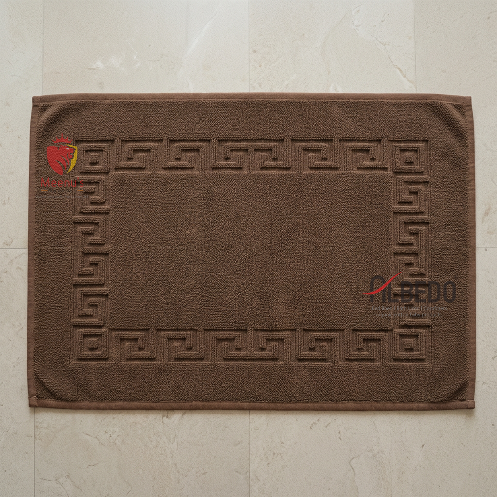 Hotel Brown Cotton Mat Towel
