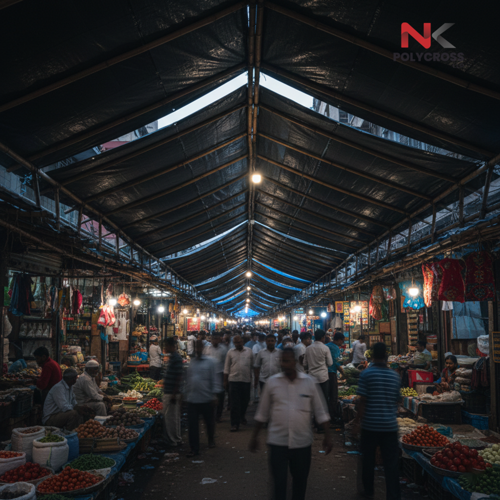 Street Market Tarpaulin