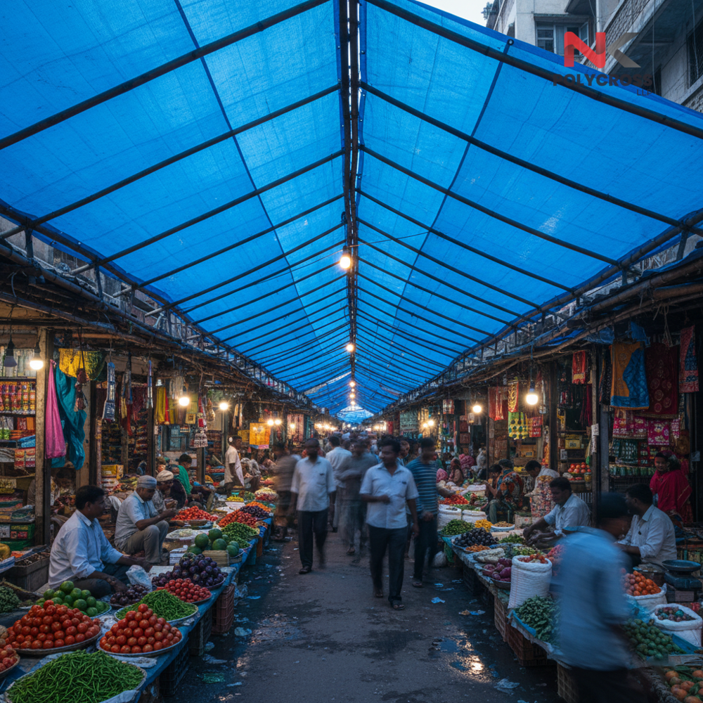Street Market Tarpaulin